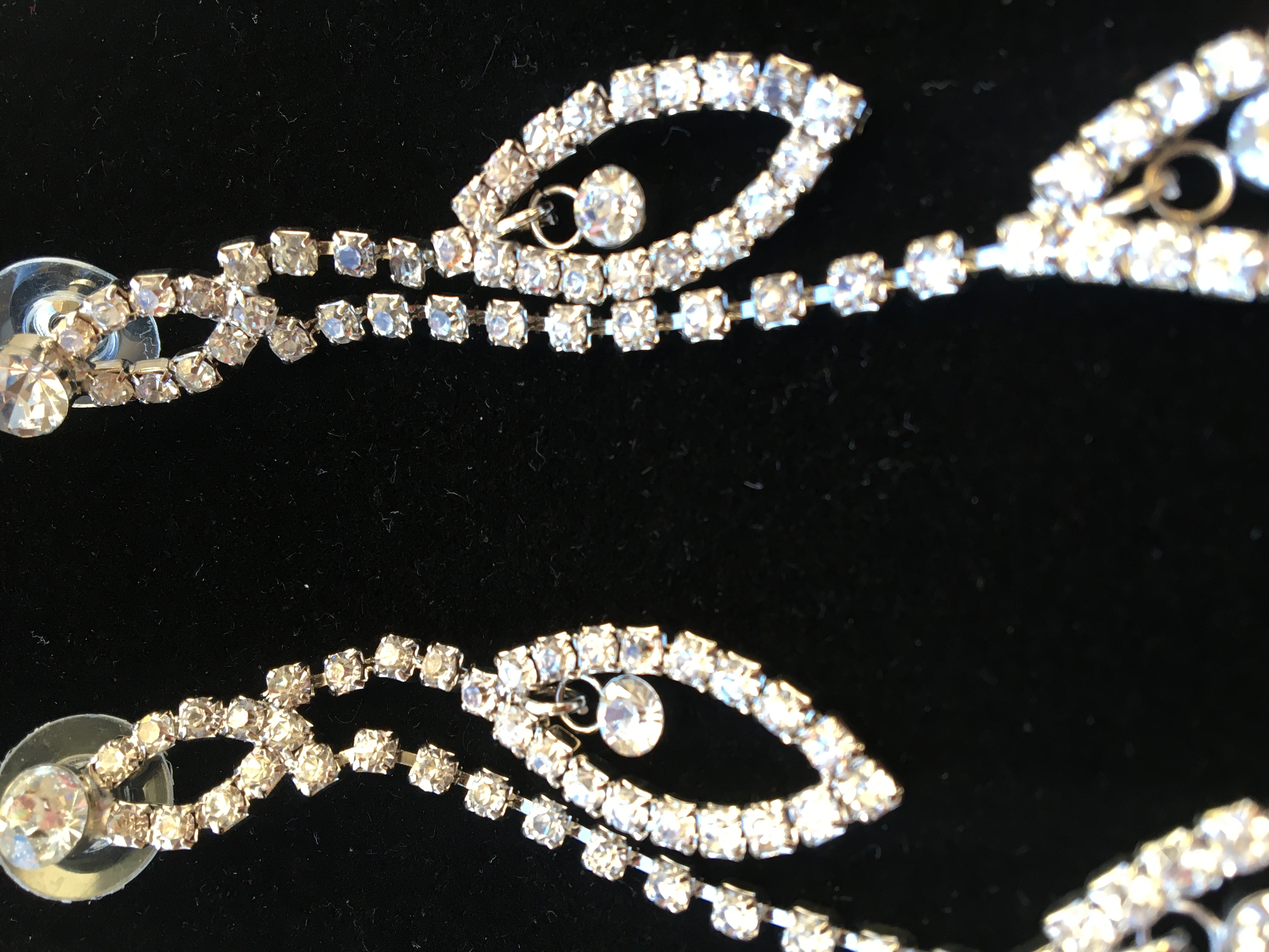 Fashion Jewelry náušnice dlouhé štrasové 4-jp482