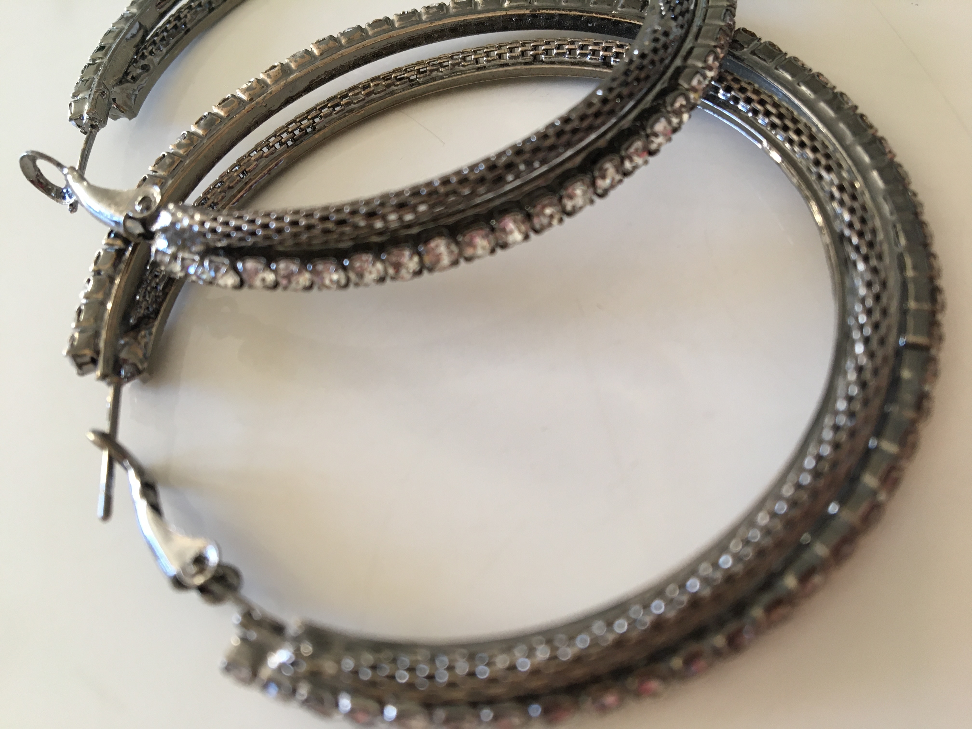 Fashion Jewelry náušnice kruhové se štrasy 4-gh508