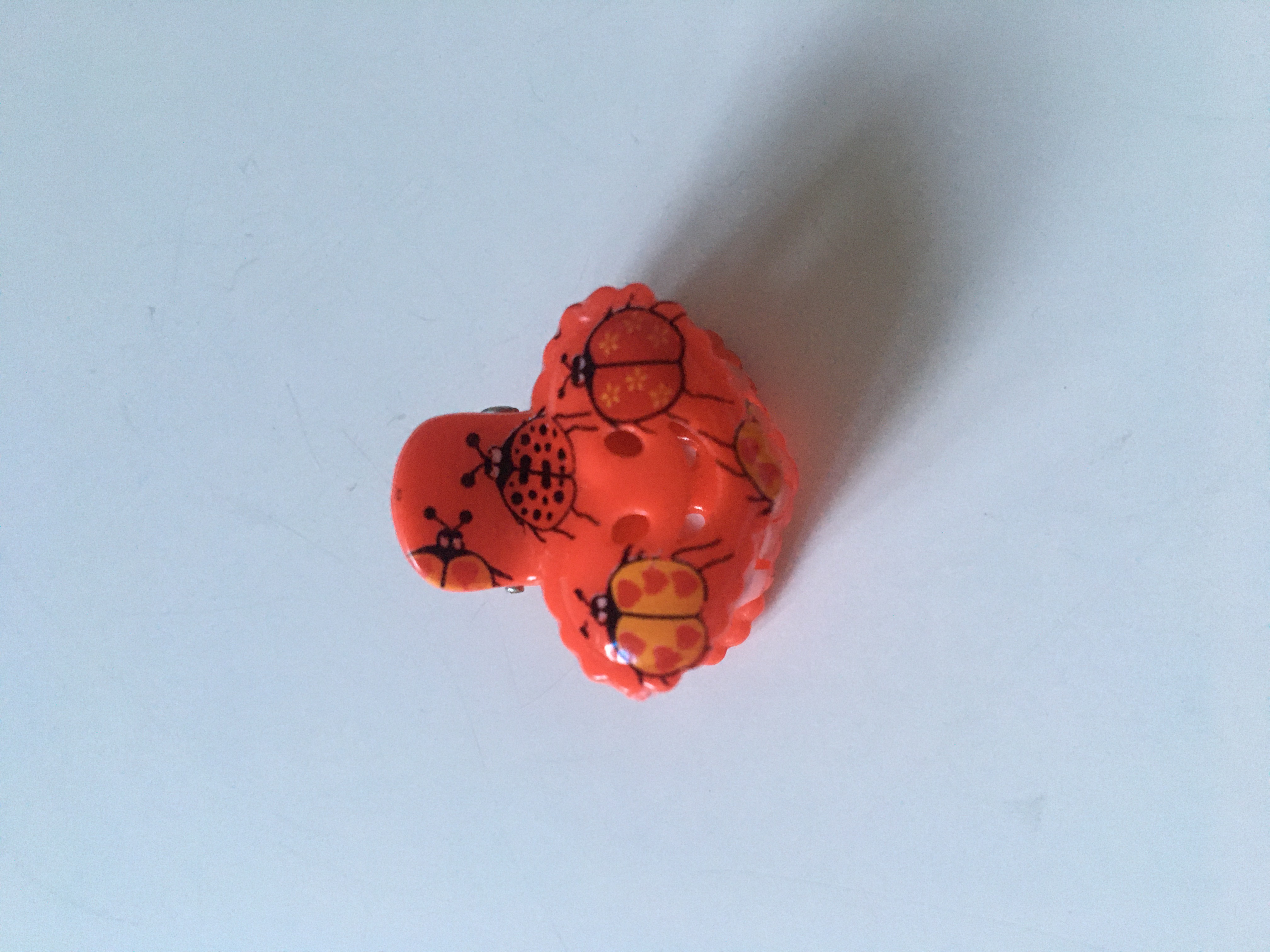 Skřipec do vlasů beruška červený 1 ks