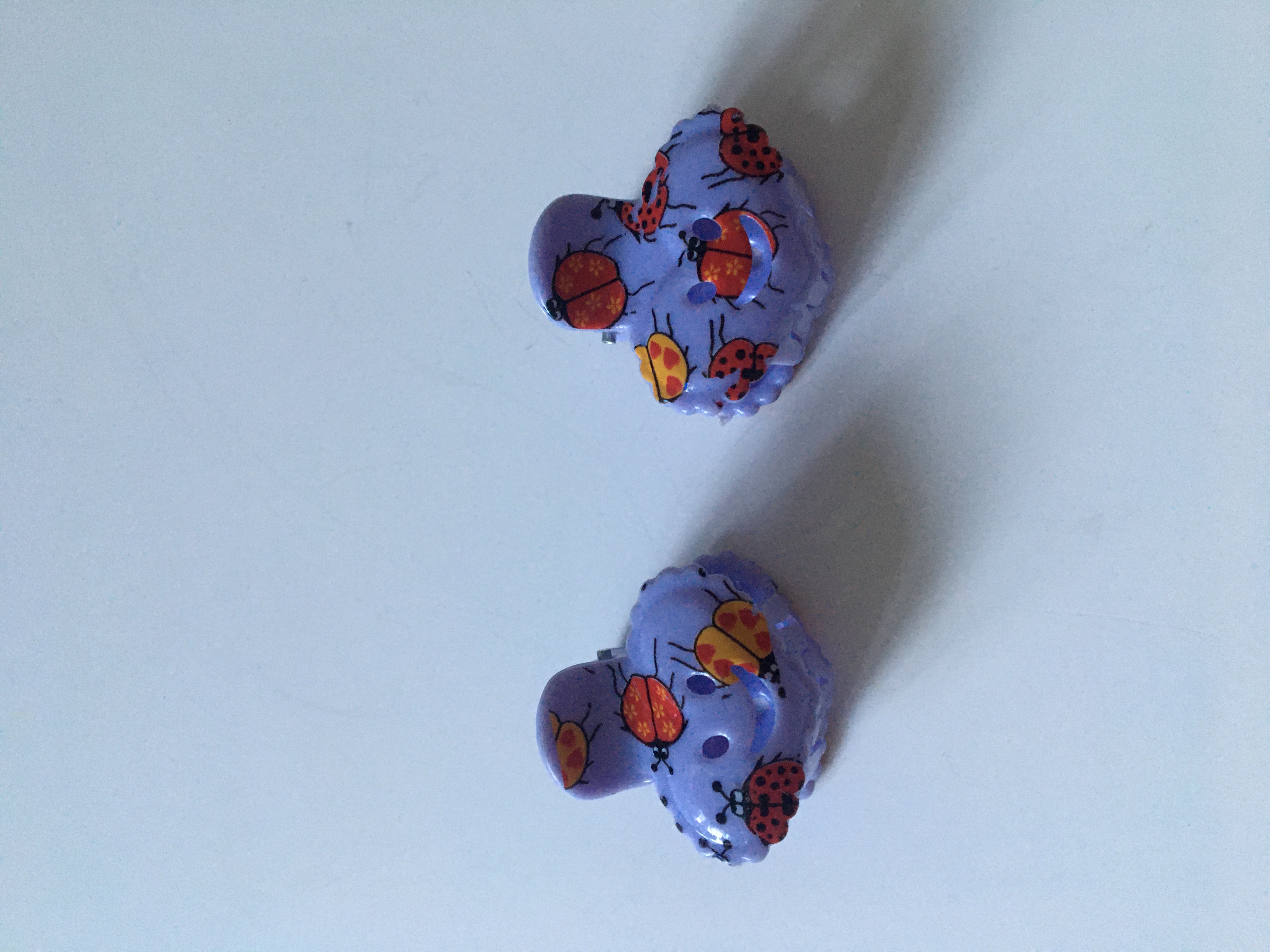 Skřipec do vlasů beruška fialový 1 ks