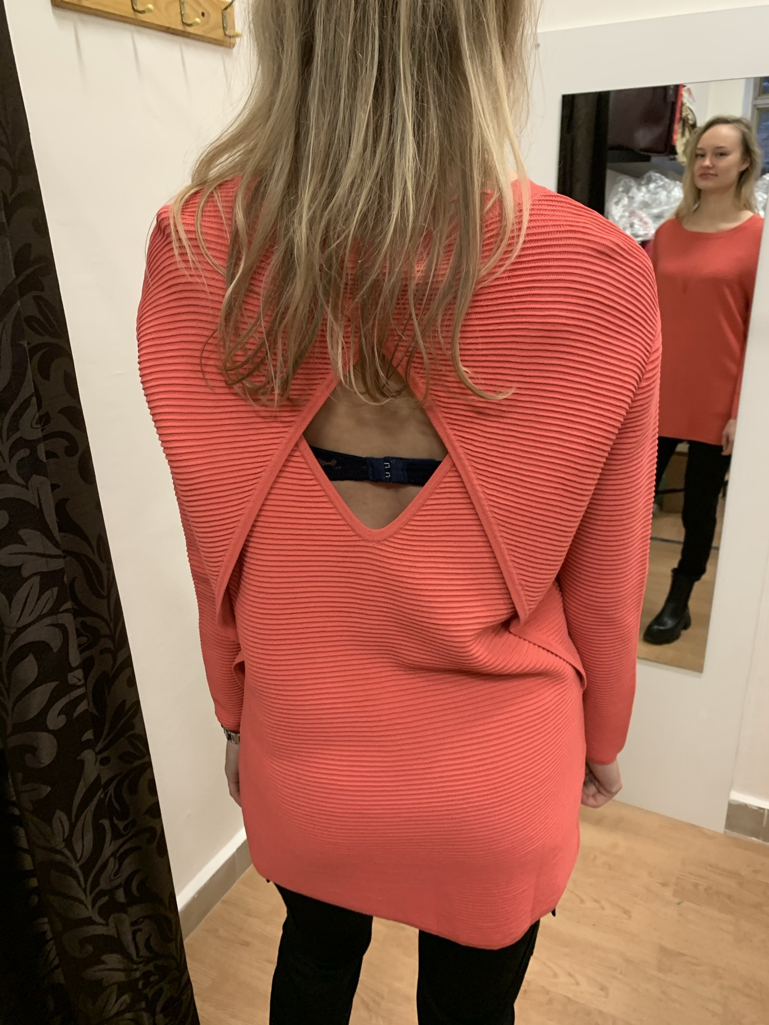 Svetr Selected korálový vel. M