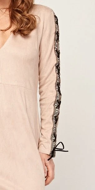 Šaty Danity semišové béžové vel. L