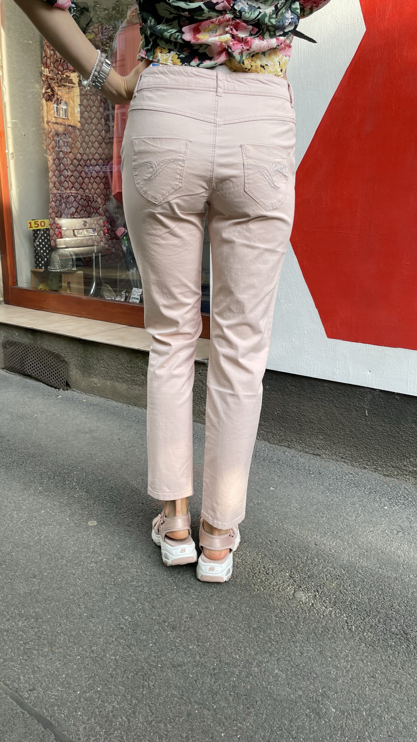 Džíny růžové Desigual vel. 28