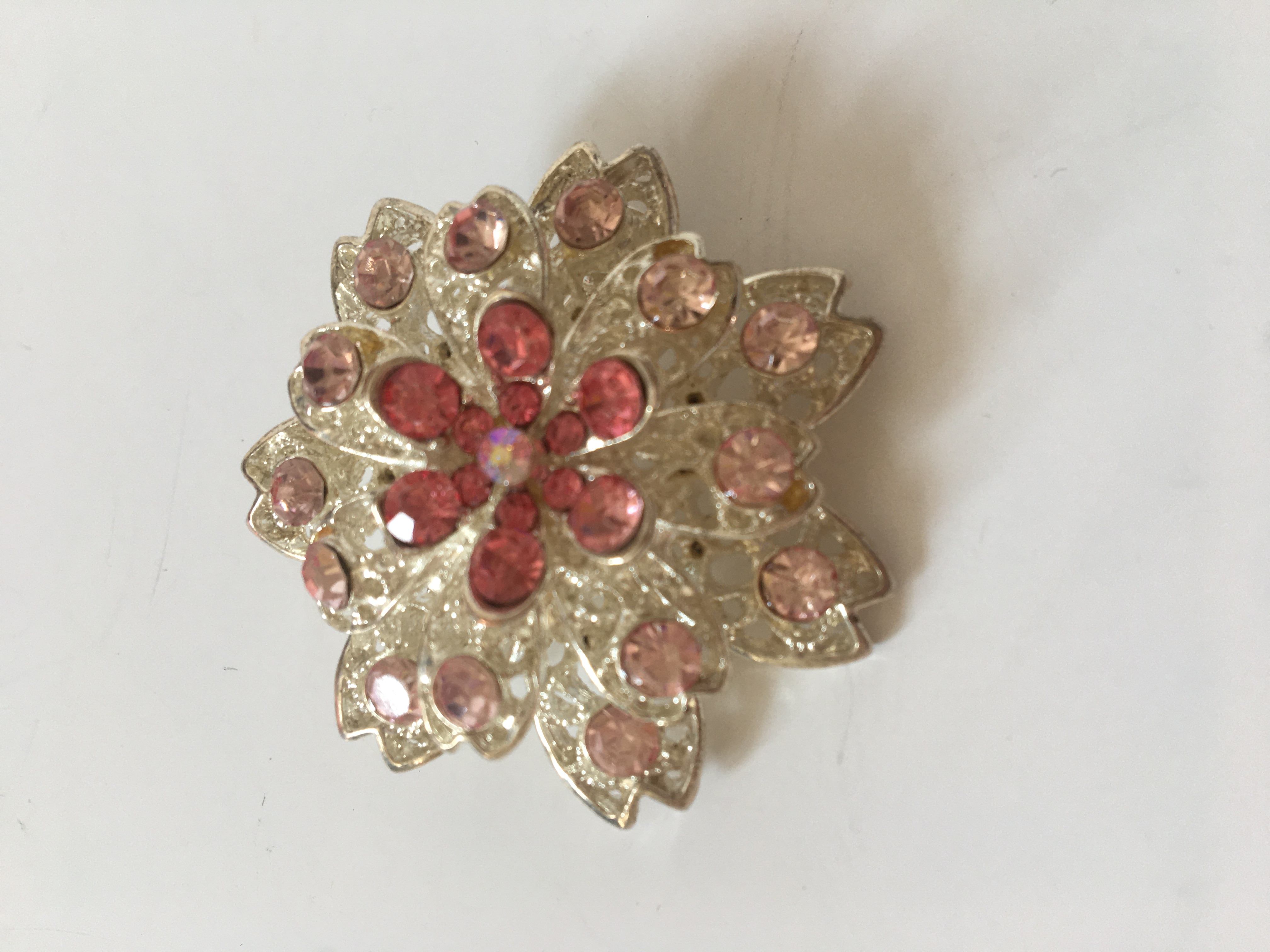 Fashion Jewelry brož květ růžová 11-gh526