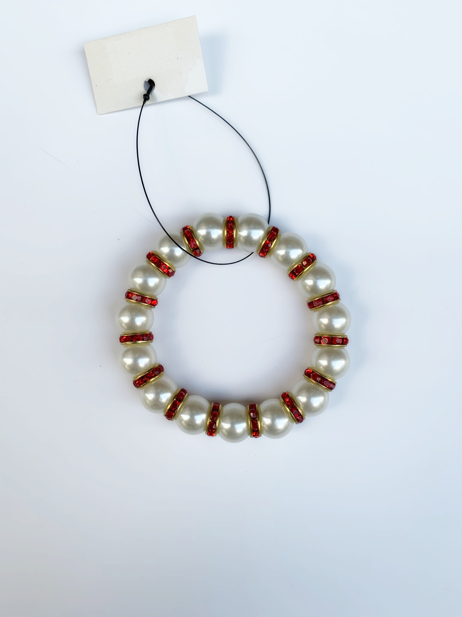 Fashion Jewelry náramek perla červená 2-b146