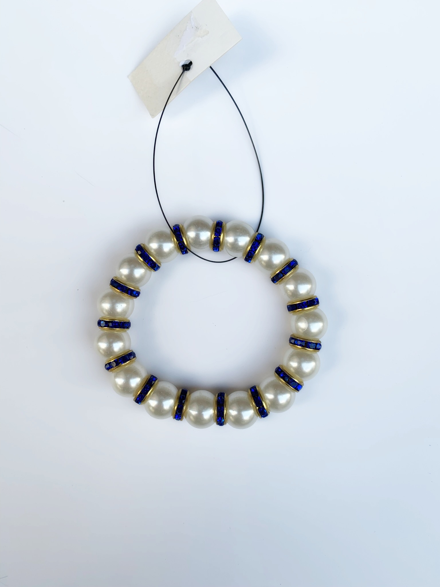 Fashion Jewelry náramek perla modrá 2-b146