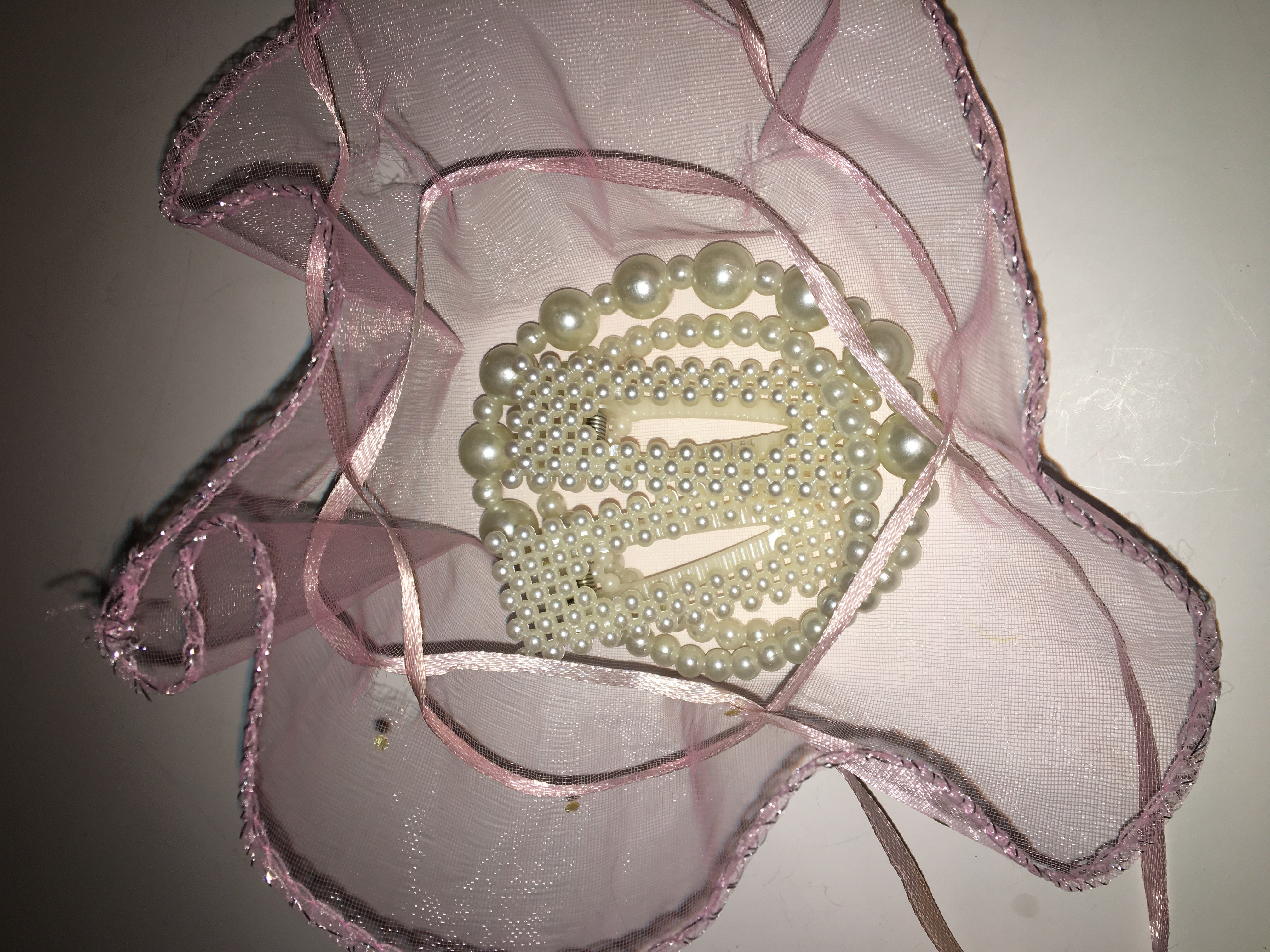 Dárkový sáček organzový růžový