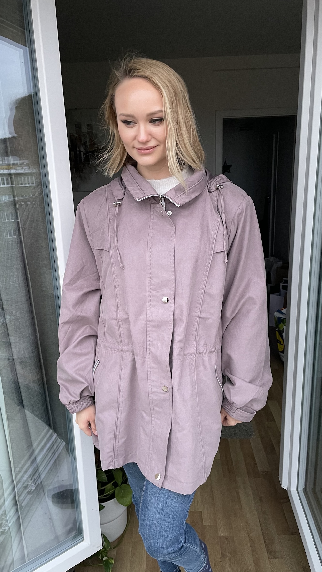 Bunda Baty Dusty Rose lehká 3XL