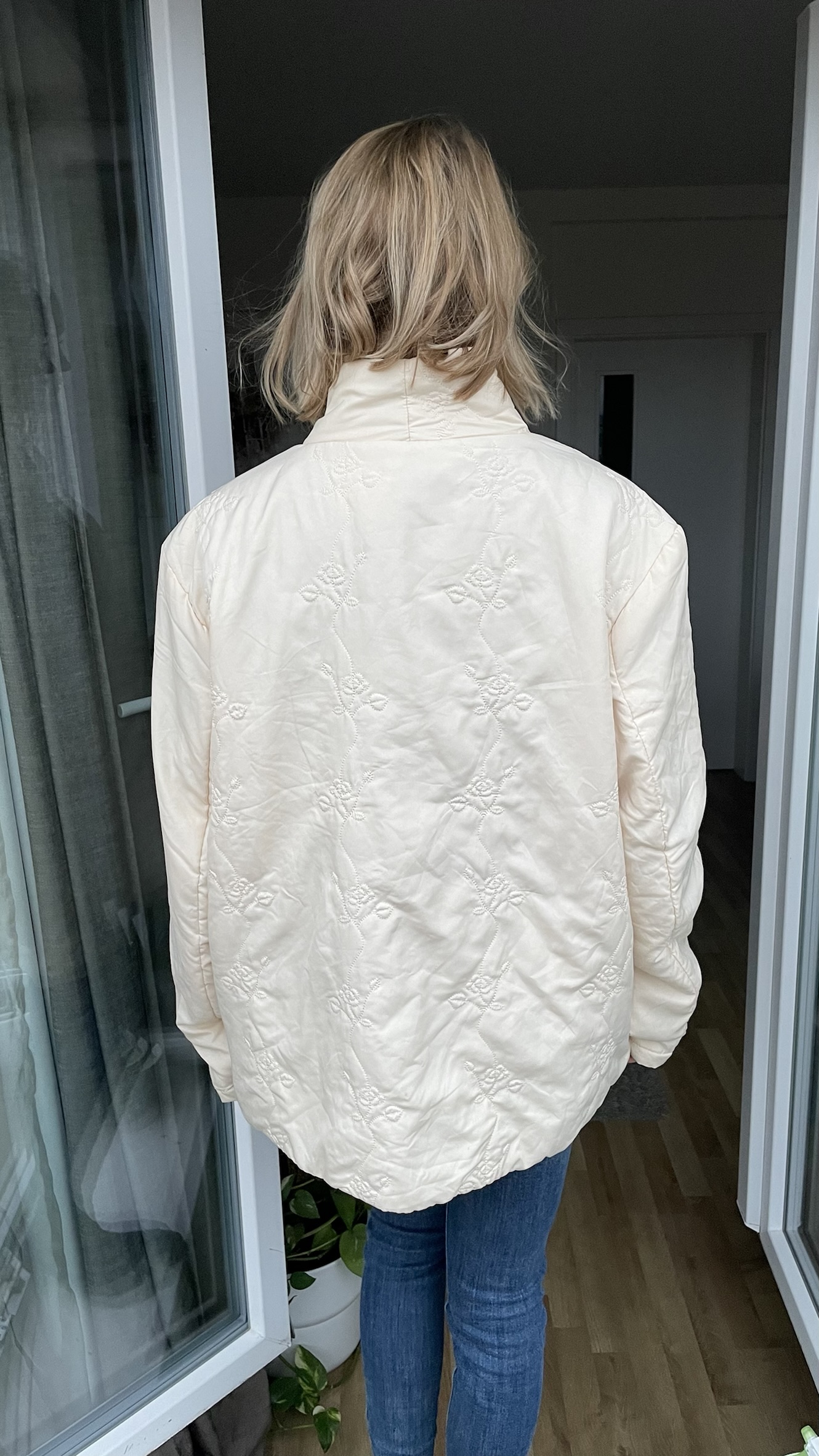 Bunda krémová vel. 3XL