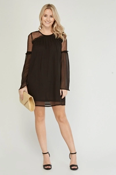 Šaty Influence černé mini vel. 38