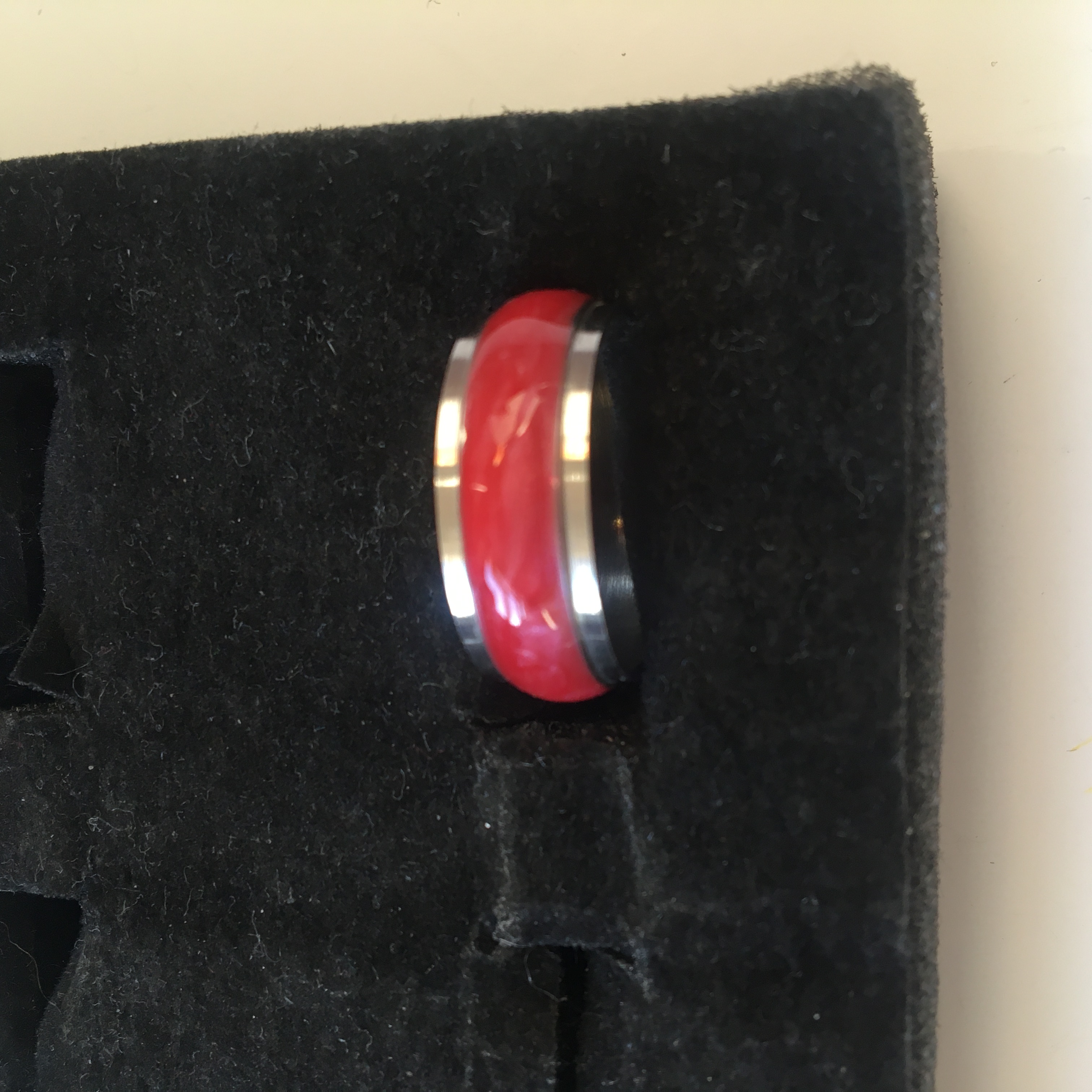 Fashion Jewelry prsten červený 3-m019 vel.19