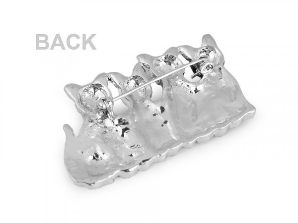 Fashion Jewelry brož kočky s kamínky 128651