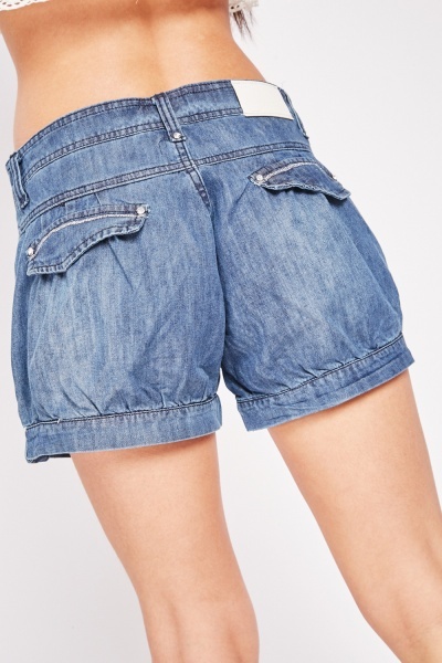 Šortky Jovial Diamante Button džínové 