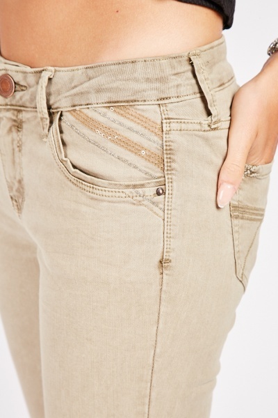 Džíny Collection Denim šedohnědá vel. 38, 40