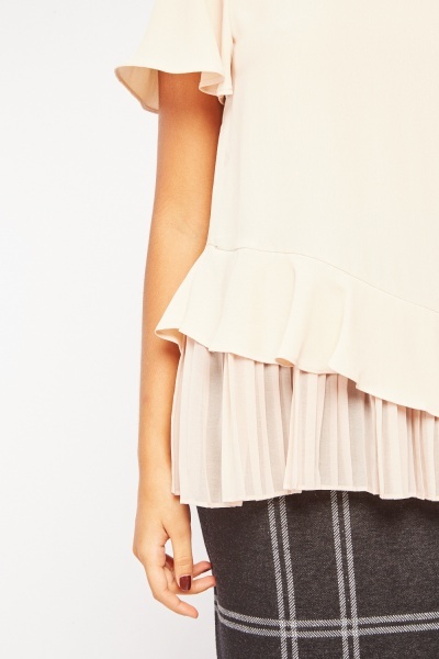 Halenka Cream&Rouge béžová vel. XS