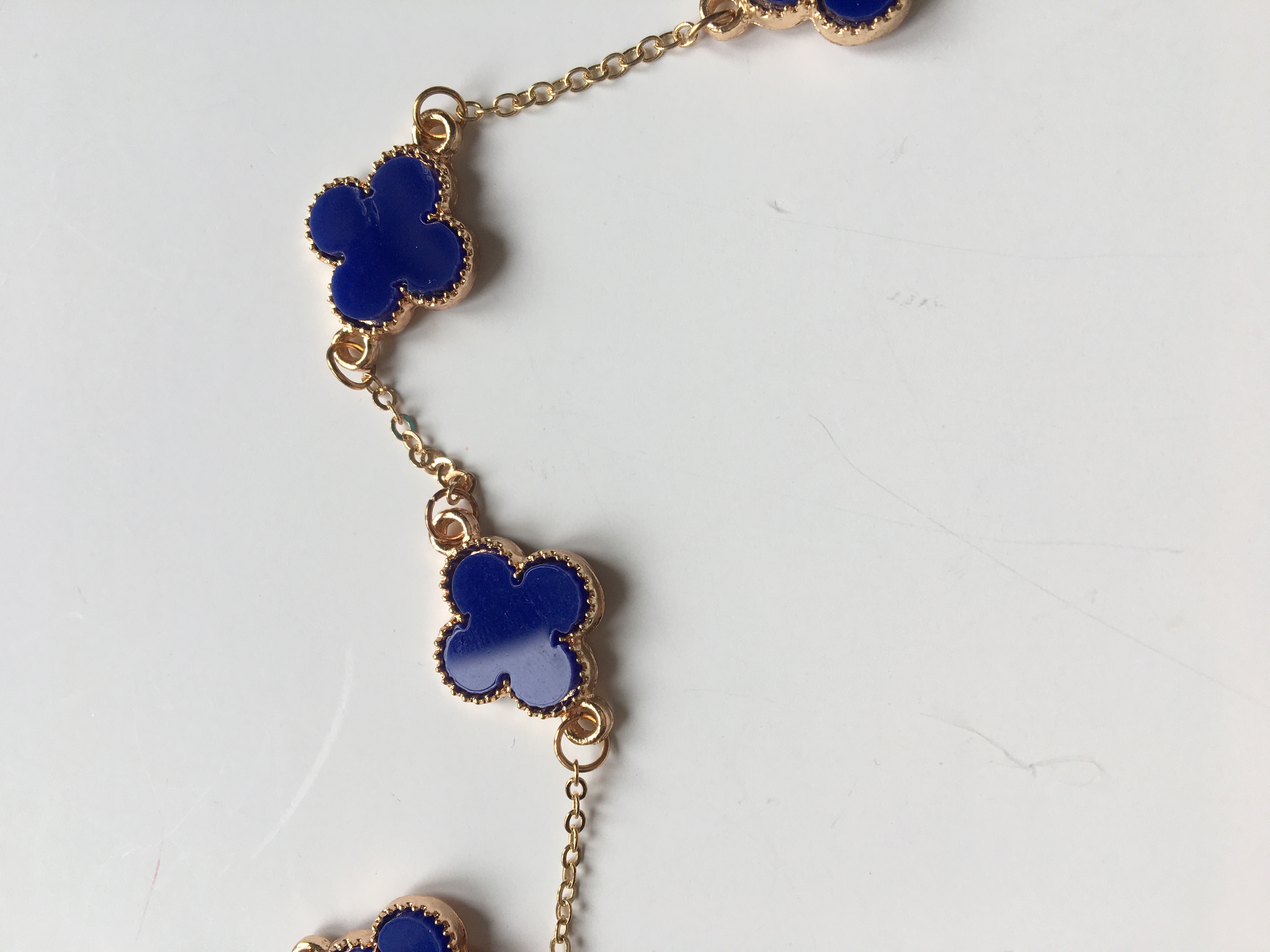 Fashion Jewelry náramek modrý se zlatým 2-lo138