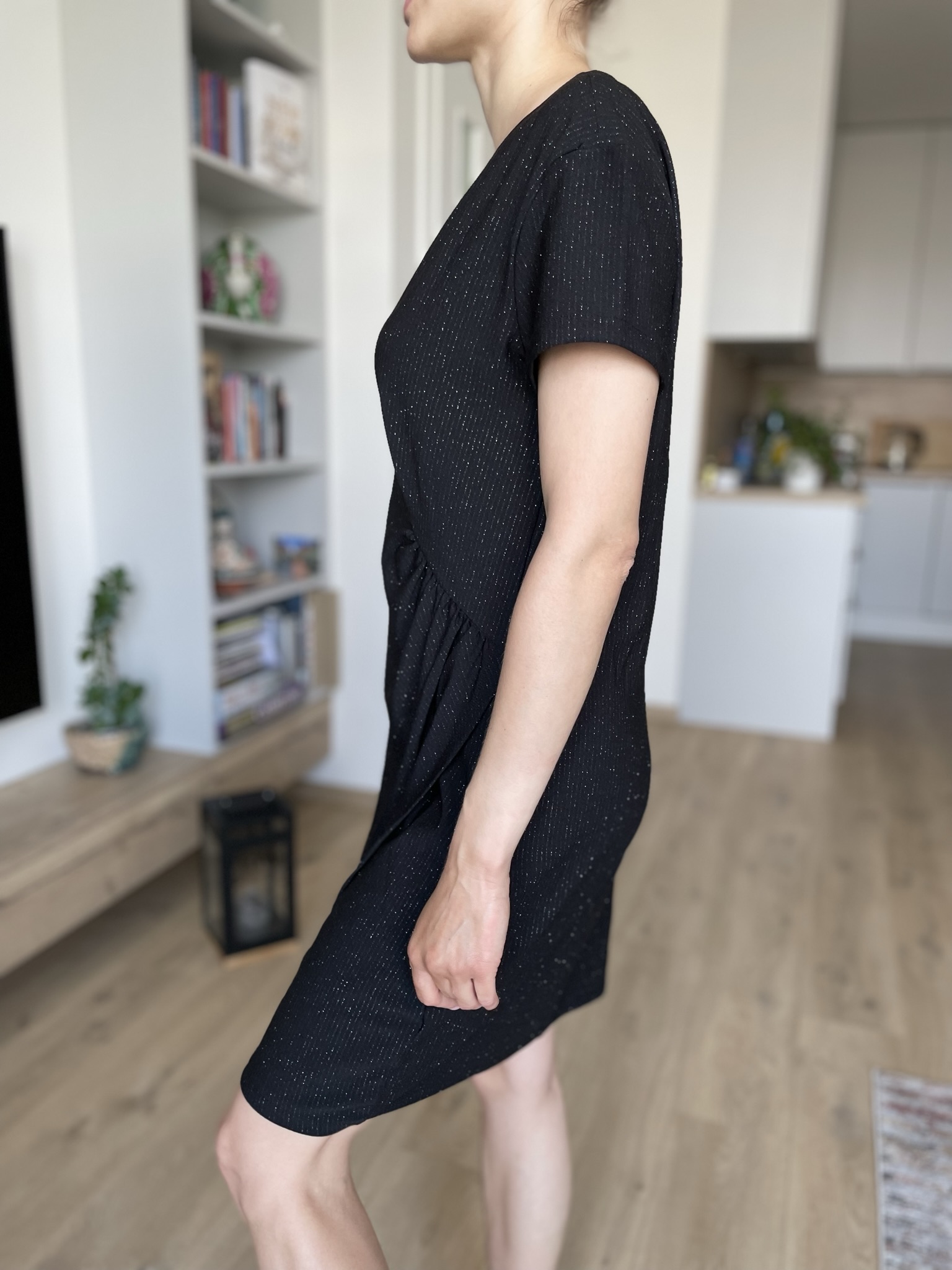 Šaty Calliope zavinovací černá vel. XL