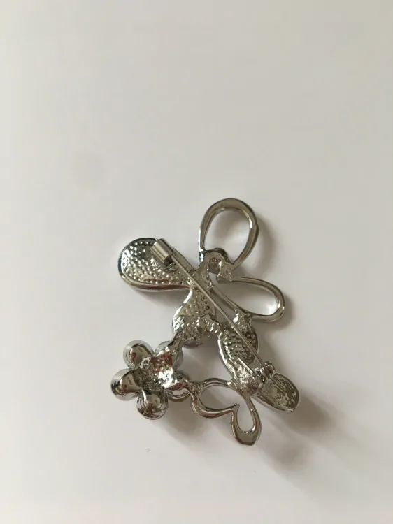 Fashion Jewelry brož s motýly a kamínky 11-rt194