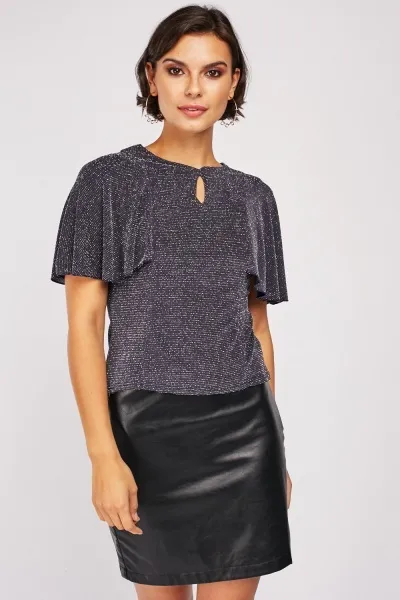 Halenka FG4 London lurex modrá vel. 34