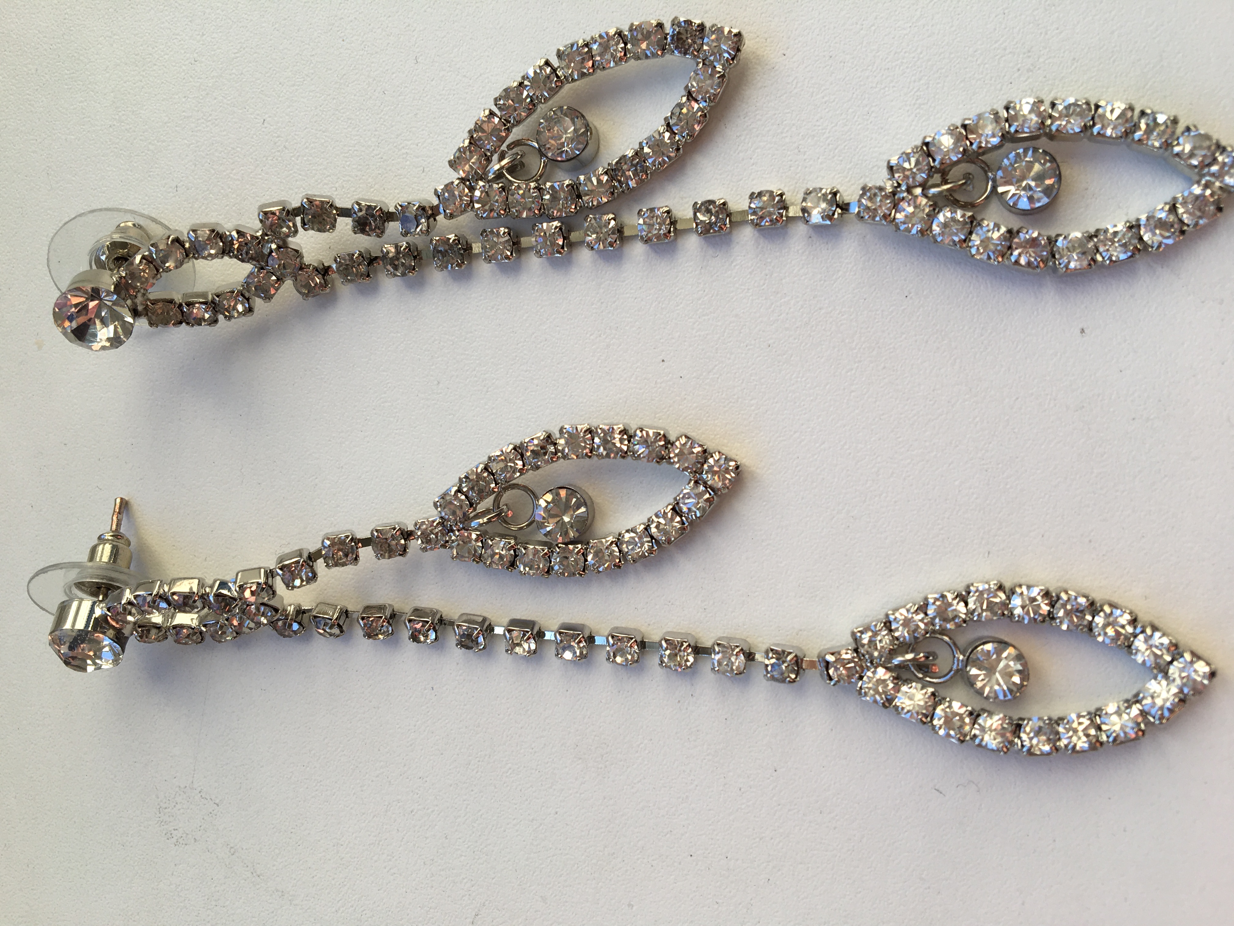 Fashion Jewelry náušnice dlouhé štrasové 4-jp482