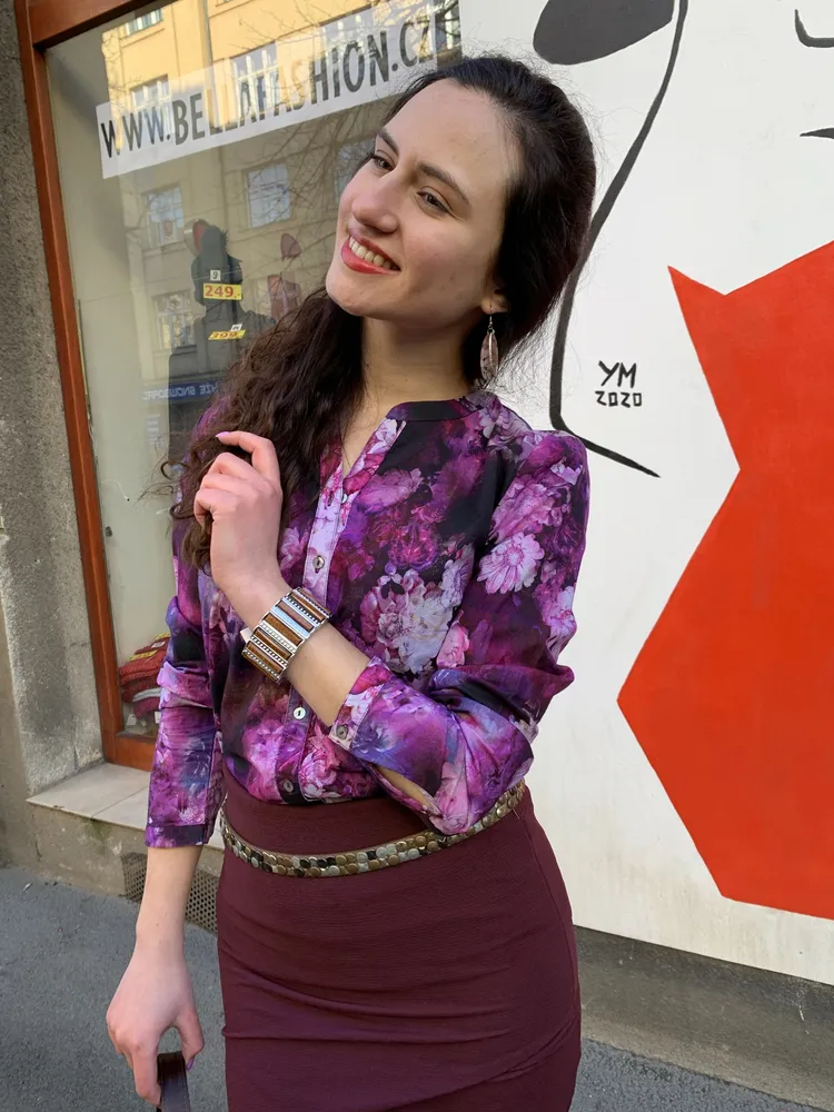 Halenka BONITA fialová 38, 48