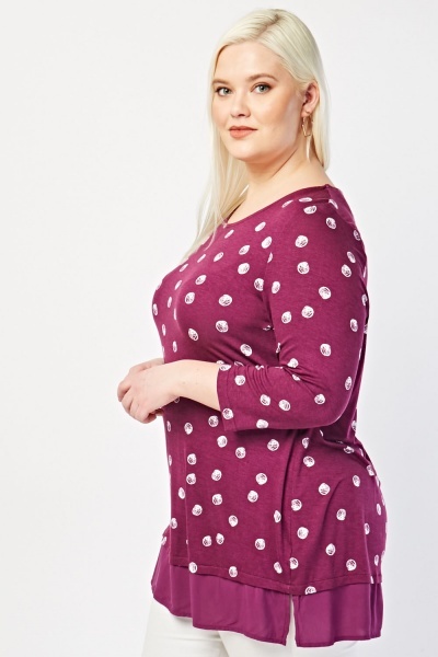 Halenka NoLabel fialová vel. 48