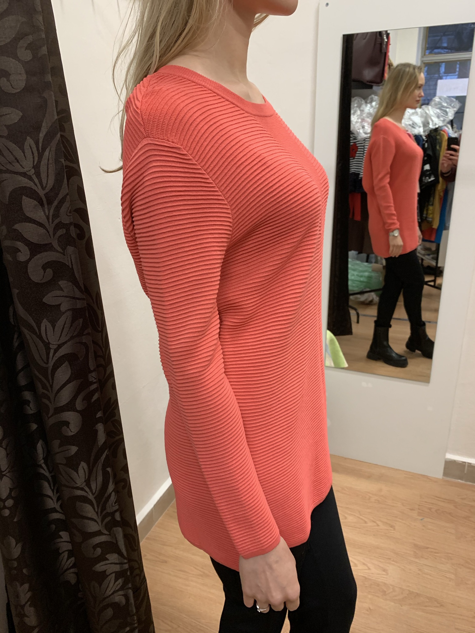 Svetr Selected korálový vel. M