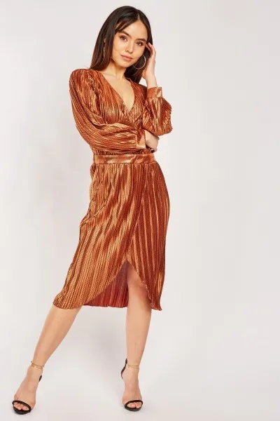 Šaty KILIBBI zavinovací bronzová vel. S/M