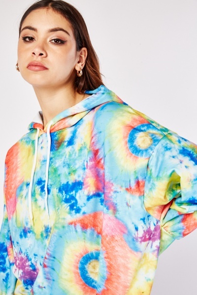 Hoodie Big Dart barevná oversized vel. 40