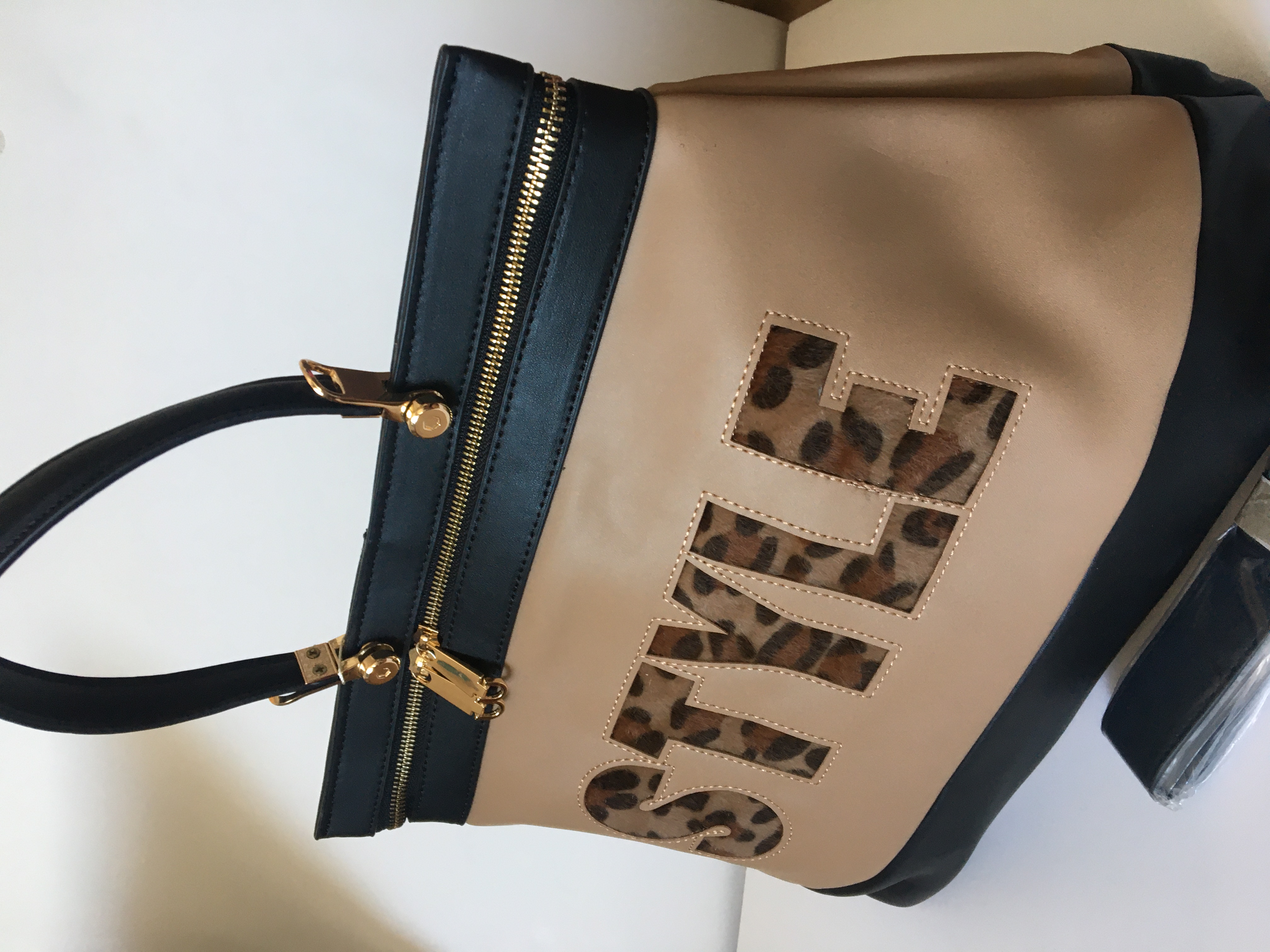 Kabelka Papaya Style hnědo-černá