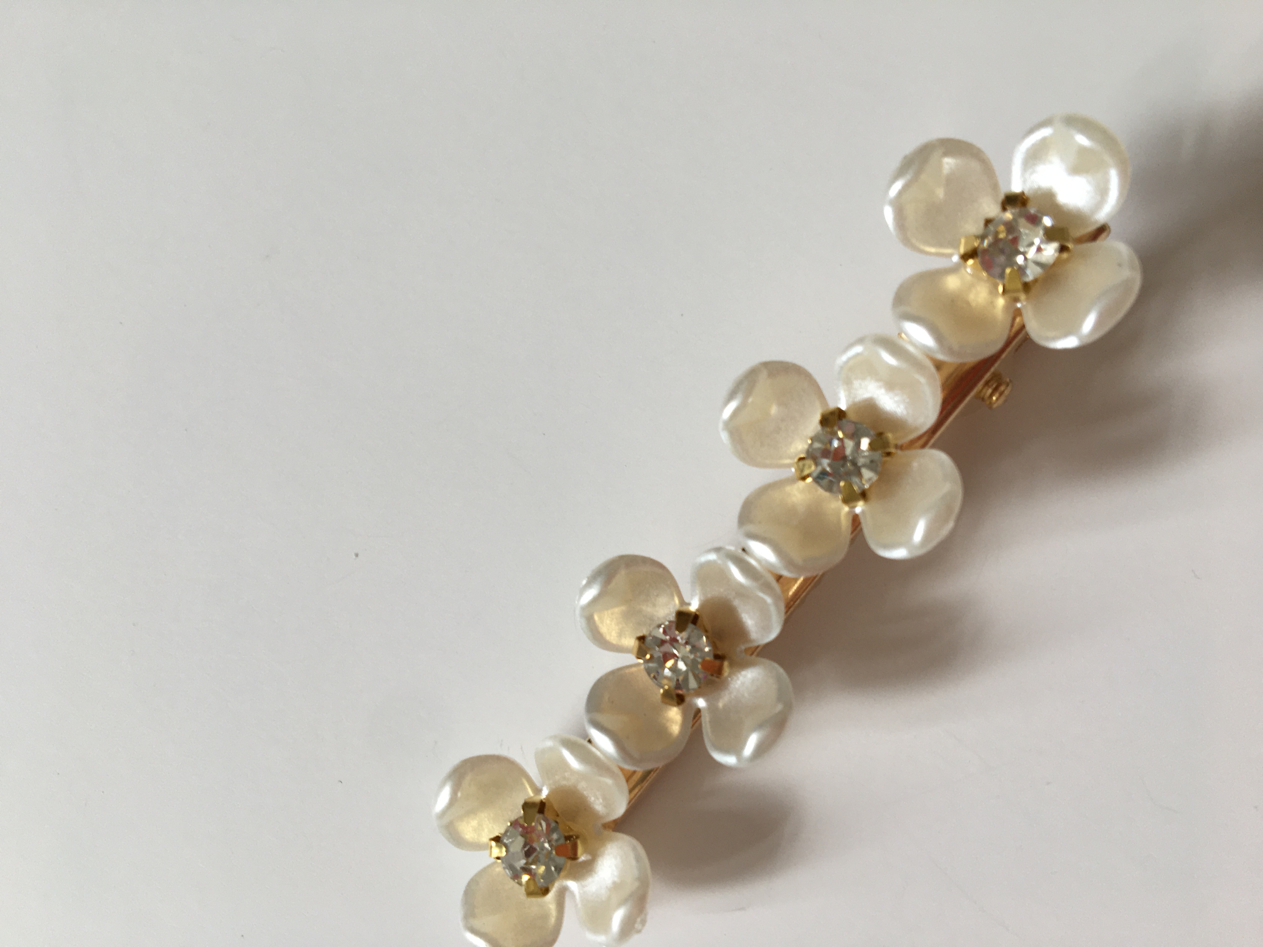 Sponky do vlasů 5 ks bílé a fialové 