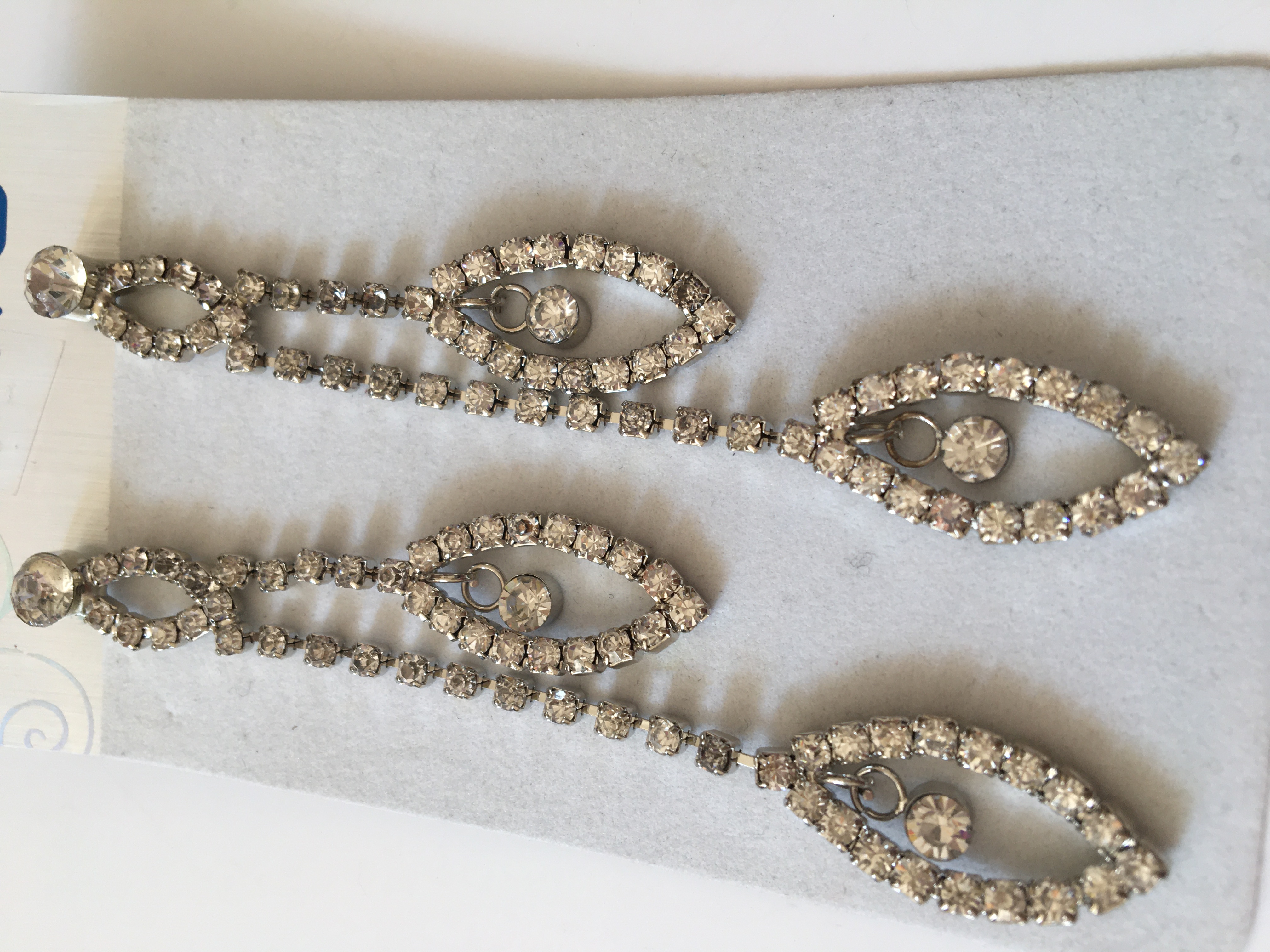 Fashion Jewelry náušnice dlouhé štrasové 4-jp482