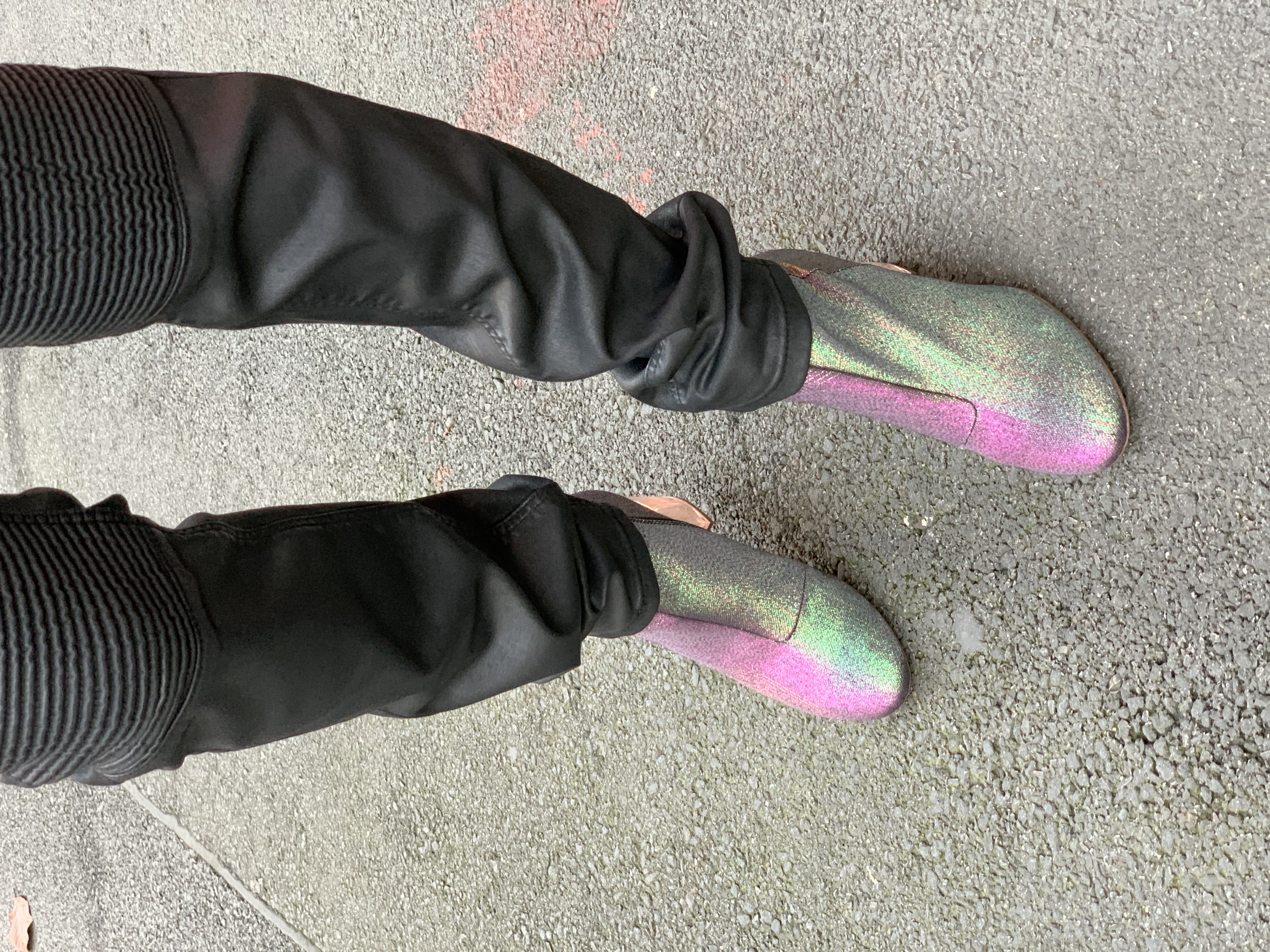 Džíny Mos Mosh černé lesklé vel. 26