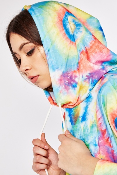 Hoodie Big Dart barevná oversized vel. 40