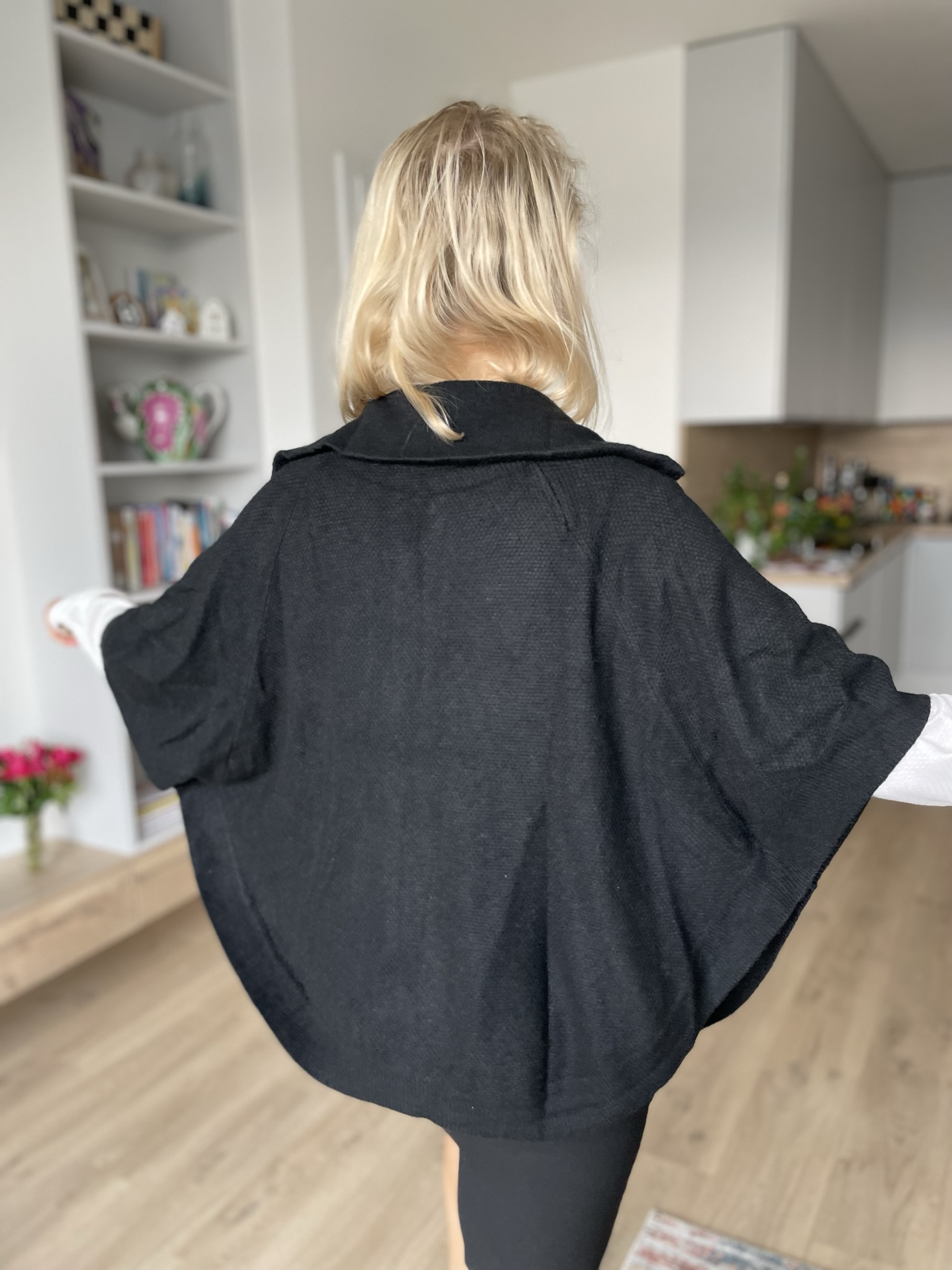 Kardigan Zuiki černý na zip uni