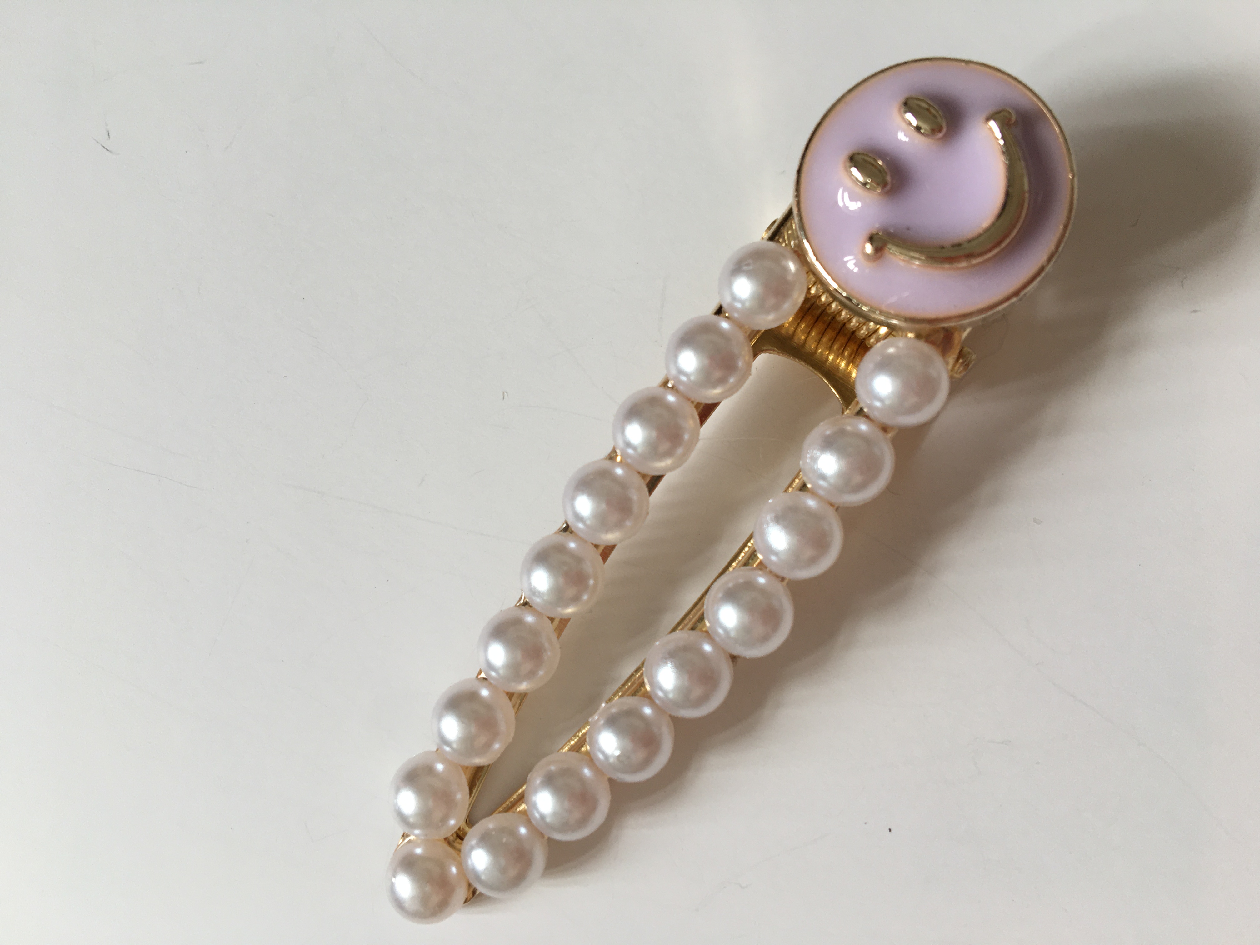 Sponky do vlasů 5 ks bílé a fialové 