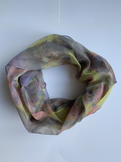 Šátek tunel Dutasa šedo-žlutá