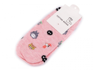 Ponožky dětské kotníkové růžové vel.30-35