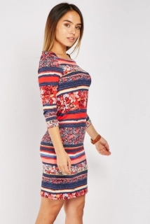 Šaty Floral Bodycon Dress vel. 38