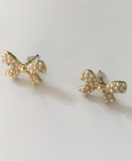 Fashion Jewelry náušnice mašle s perlami 4-df522