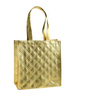 Taška metalická zlatá