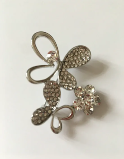 Fashion Jewelry brož s motýly a kamínky 11-rt194