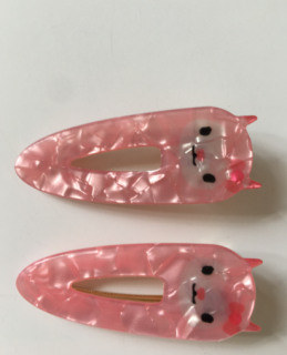 Sponky do vlasů 2 ks růžová 