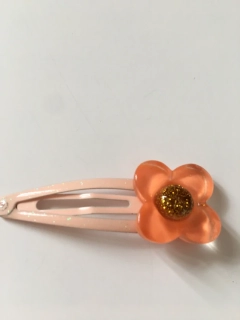 Sponka do vlasů růžovo-oranžová 1 ks