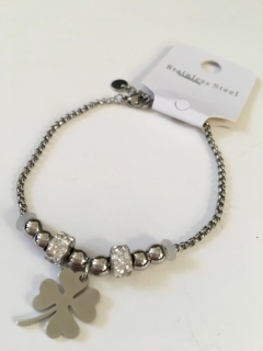 Fashion Jewelry ocelový náramek čtyřlístek XS2556
