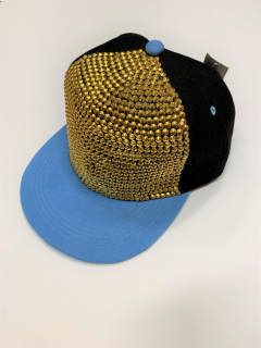 Kšiltovka zlatá s černou uni size