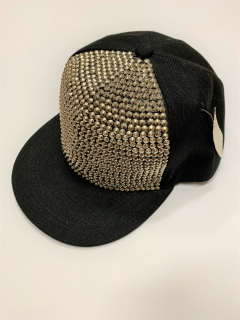 Kšiltovka stříbrná s černou uni size