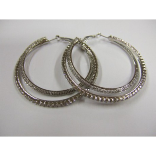 Fashion Jewelry náušnice kruhové se štrasy 4-gh508