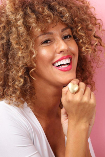 Prsten D&X London velké zlaté srdce DR0176A