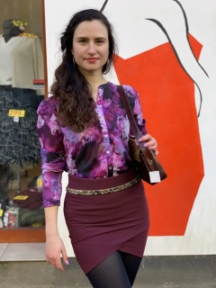 Halenka Boniita bavlněná fialová vel. 38, 48